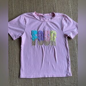 Four Embroidered Tee